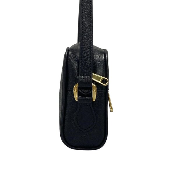 GUCCI Shelly (Web) Black Green Red Leather Shoulder Bag bran854-100325 - Picture 4 of 16